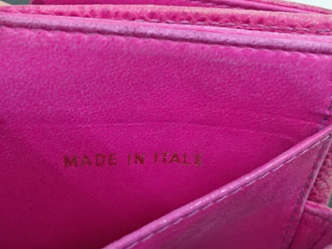 B レア シャネル CHANEL ココマーク キャビアスキン 二つ折り財布