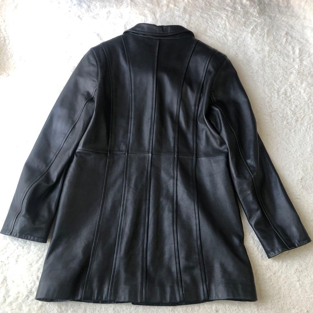 SR Product by sanso 高級　ラムレザー　チェスターコート