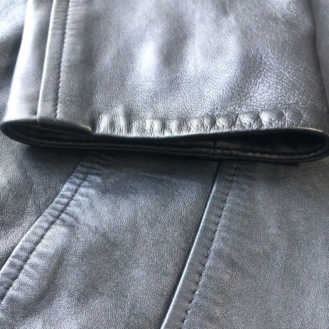 SR Product by sanso 高級　ラムレザー　チェスターコート