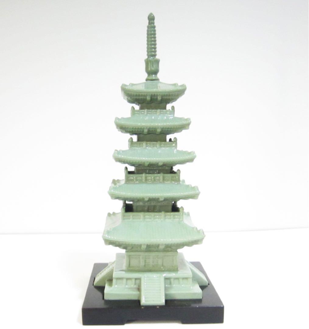 五重塔 五重の塔 陶器 置物 H≒40cm 有名作？ 無名作？