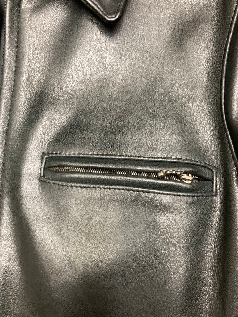 A.P.C. ブラックレザージャケット　日本女性のM相当　フランス製