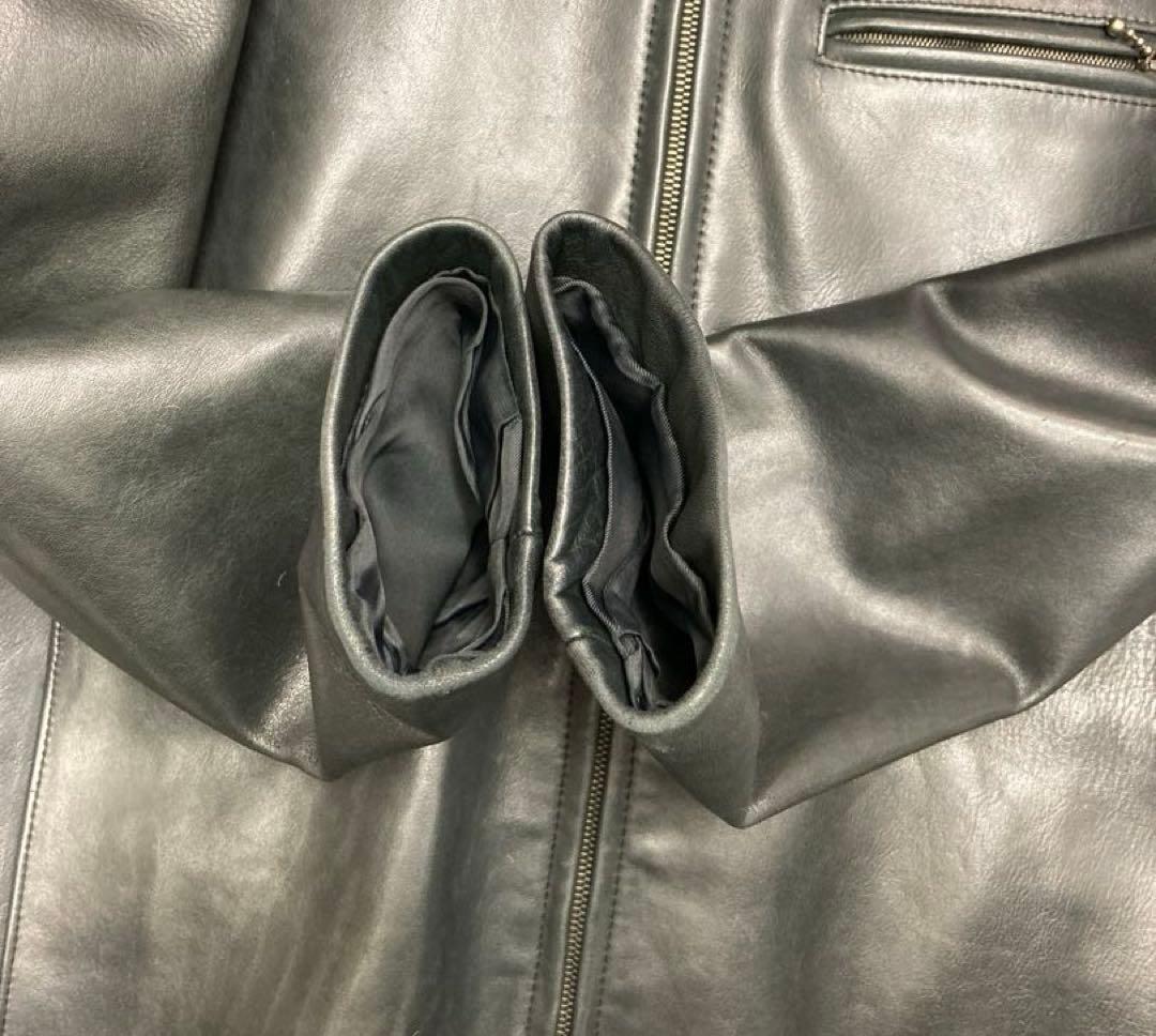 A.P.C. ブラックレザージャケット　日本女性のM相当　フランス製