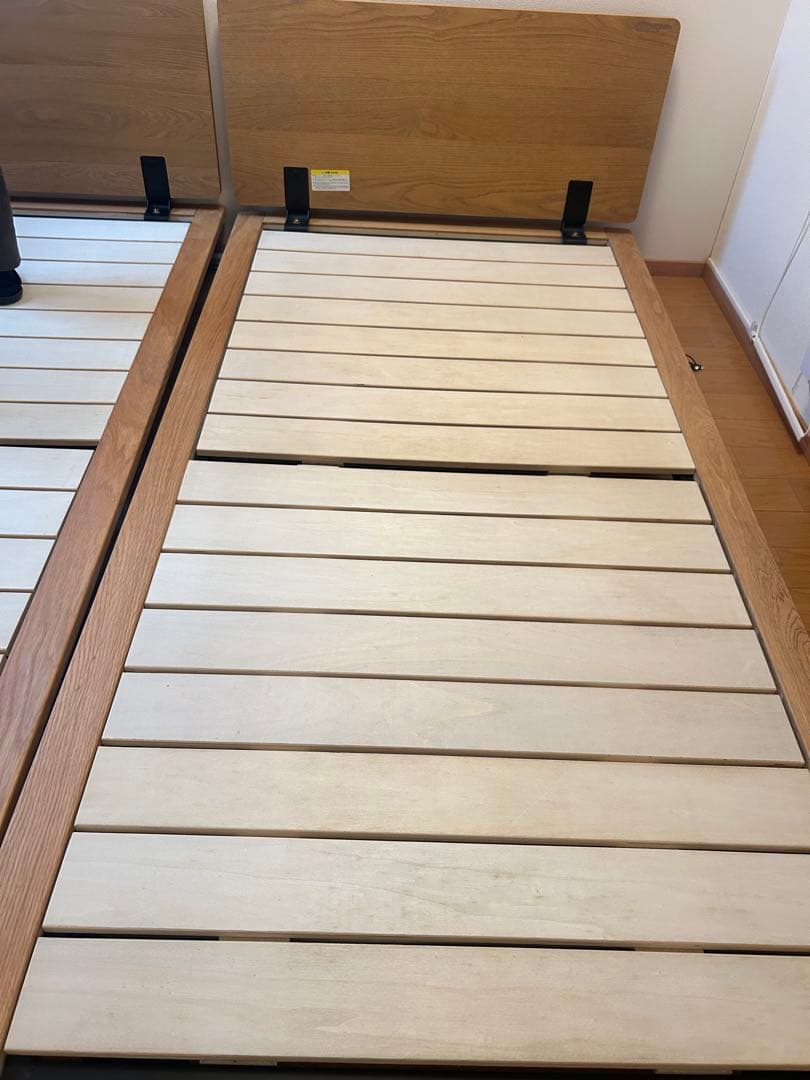 【3月末発送】無印　シングルベッドフレーム　2台　旧型