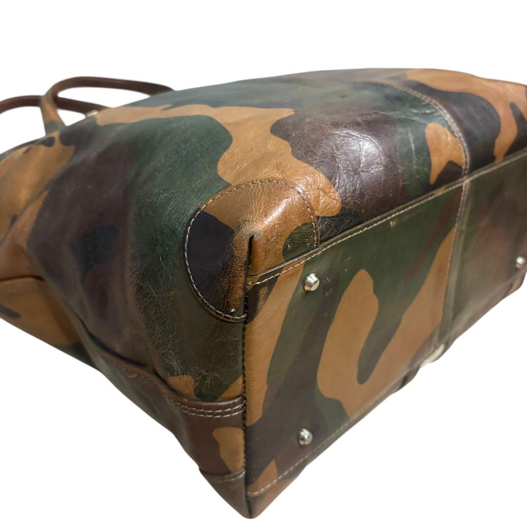 限定100個 アニアリ 迷彩 レザー トートバック ショルダーA4 aniary