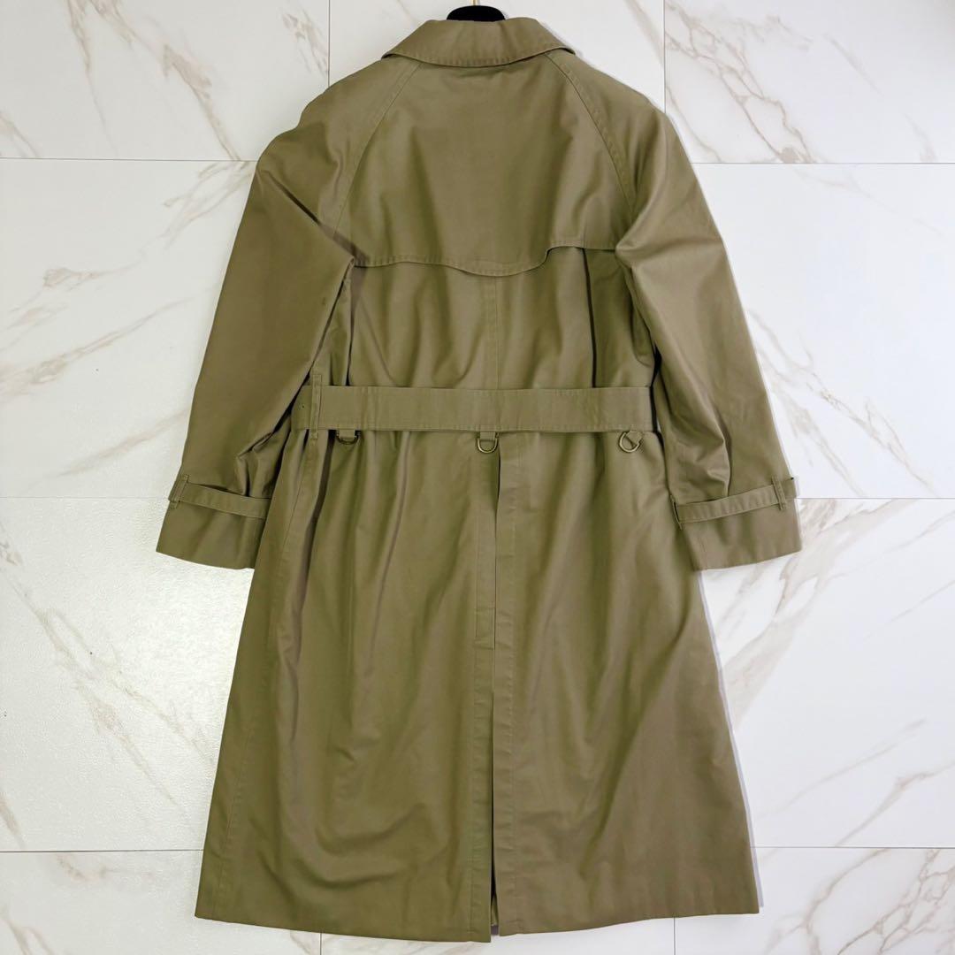 美品◆着丈113 BURBERRY ライナー ベルト付 トレンチコート カーキ