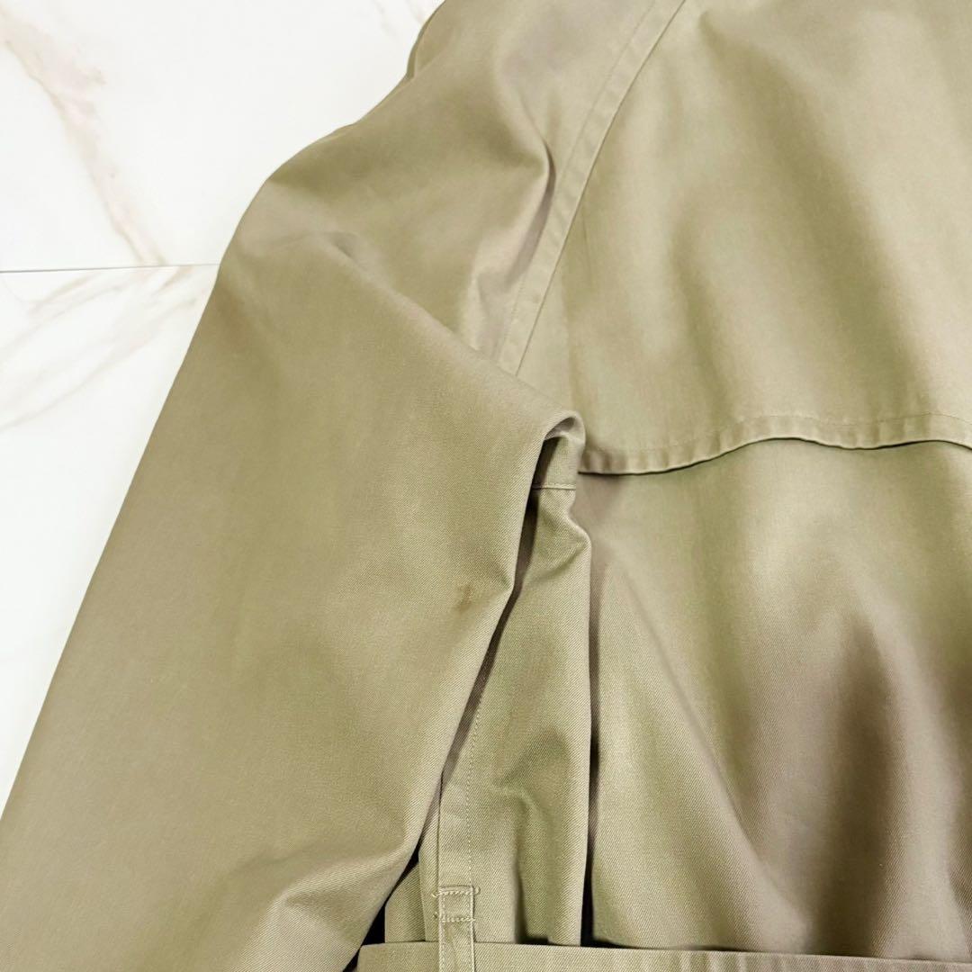 美品◆着丈113 BURBERRY ライナー ベルト付 トレンチコート カーキ