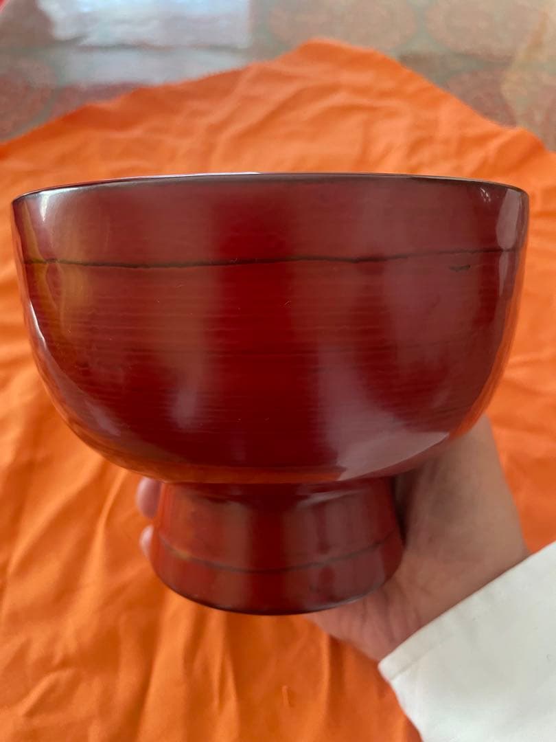 角偉三郎　合鹿椀2客と直筆色紙