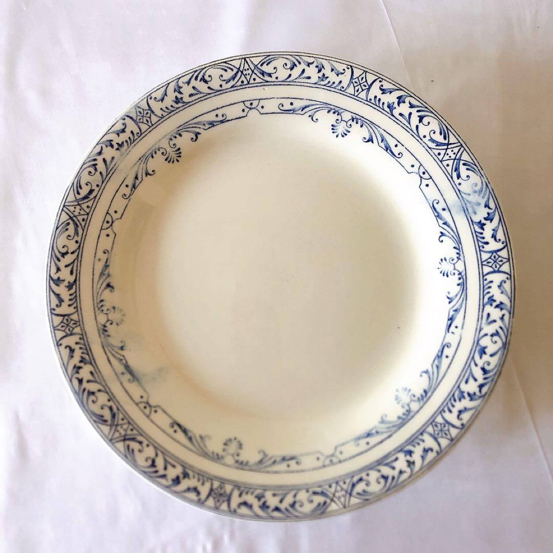 希少　クレイユモントロー　コルベール　ケーキスタンド　フランスアンティーク食器