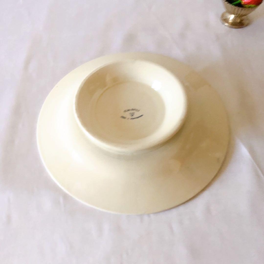 希少　クレイユモントロー　コルベール　ケーキスタンド　フランスアンティーク食器