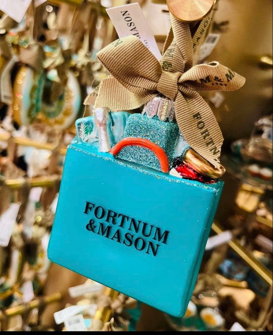 フォートナム&メイソン/クリスマス/オーナメント/ショッピングバッグ/日本未発売