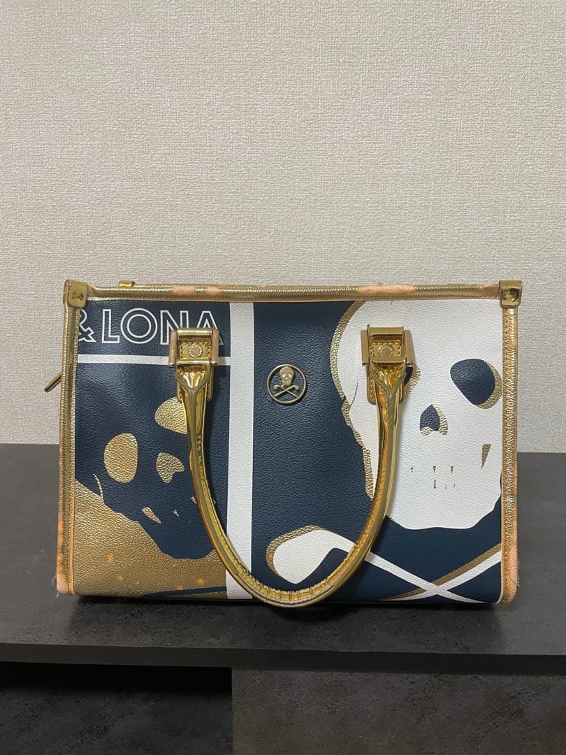 ‼️最終値下げ‼️MARK & LONA カートバッグキムタク使用ネイビー×ゴールド