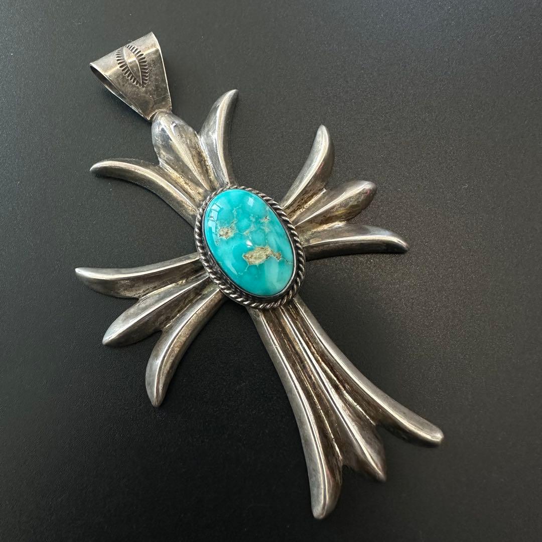 Navajo Harrison Bitsue ビッグクロス　ペンダントトップ