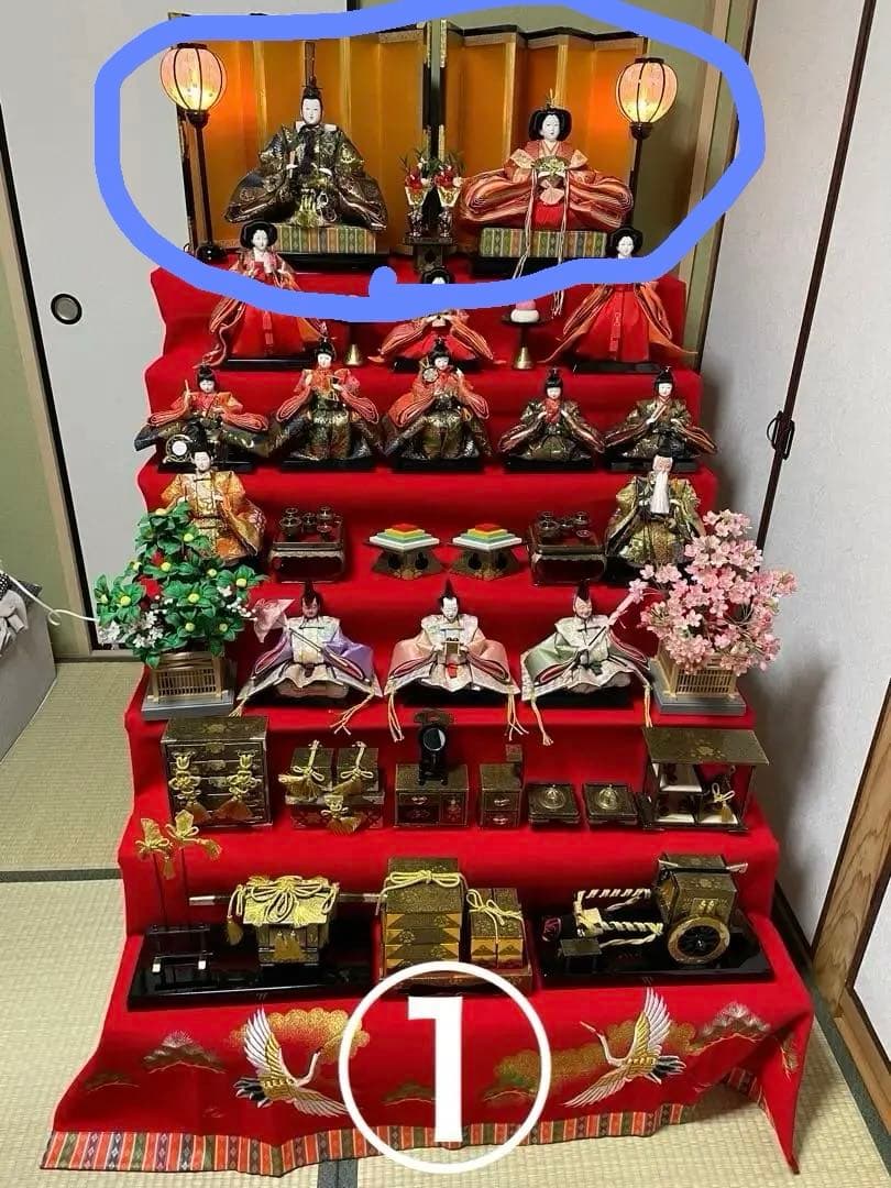 【定価70万】七段飾り 雛人形 親王飾り①