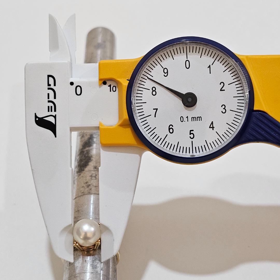 1832 ミキモトパールリングK18YGイエローゴールド11号8.4mm