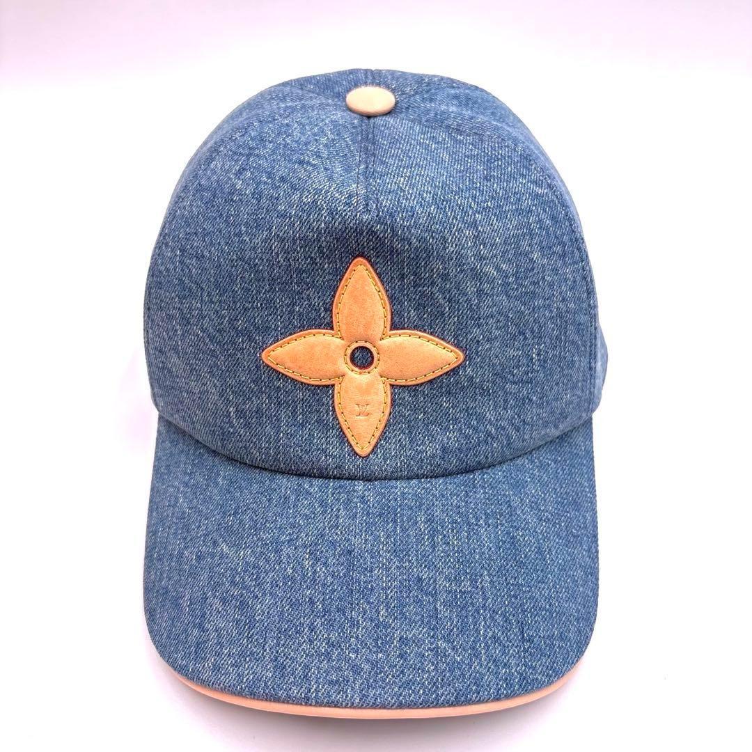 極美品希少品　ルイヴィトン　キャップ デニム LVアップタウン 25080601