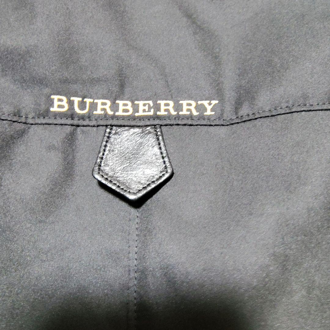 美品 バーバリーロンドン ファー付きジップアップ中綿ベスト　S〜М　ブラック