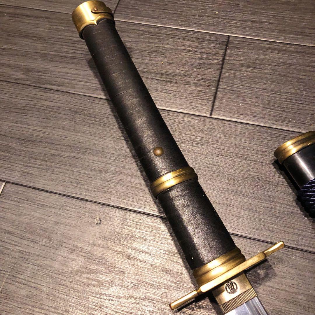 模造刀　刀　雪走　二代鬼徹　虎徹　金鍔黒漆拵え　ワンピース