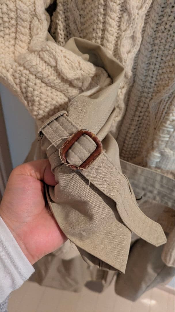 DISCOVERED★フィッシャーマンニットドッキングトレンチコート