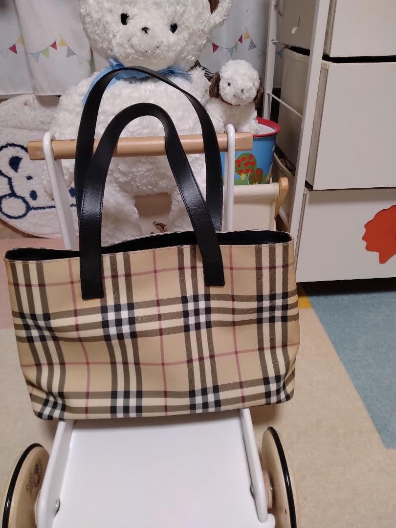 Burberry バーバリーロンドン トートバッグ ノバチェック トートバッグ