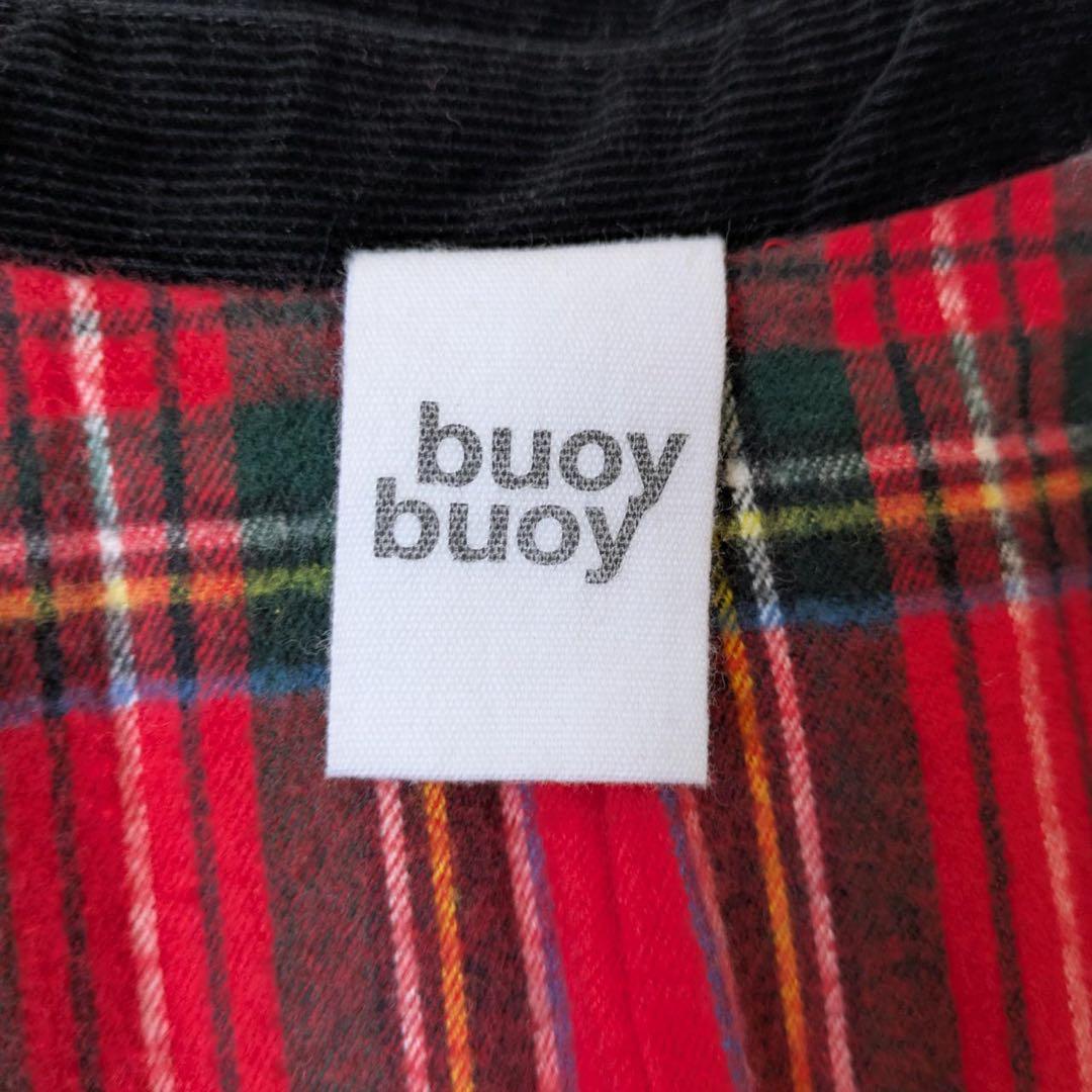 buoy buoy/ブイ　ステンカラーコート　裏地ネルチェック　サイズFree