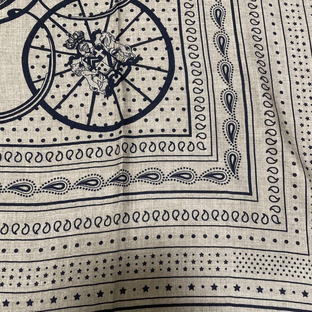 エルメス　カシミヤシルクショール　カシシル140 スプリングスバンダナ