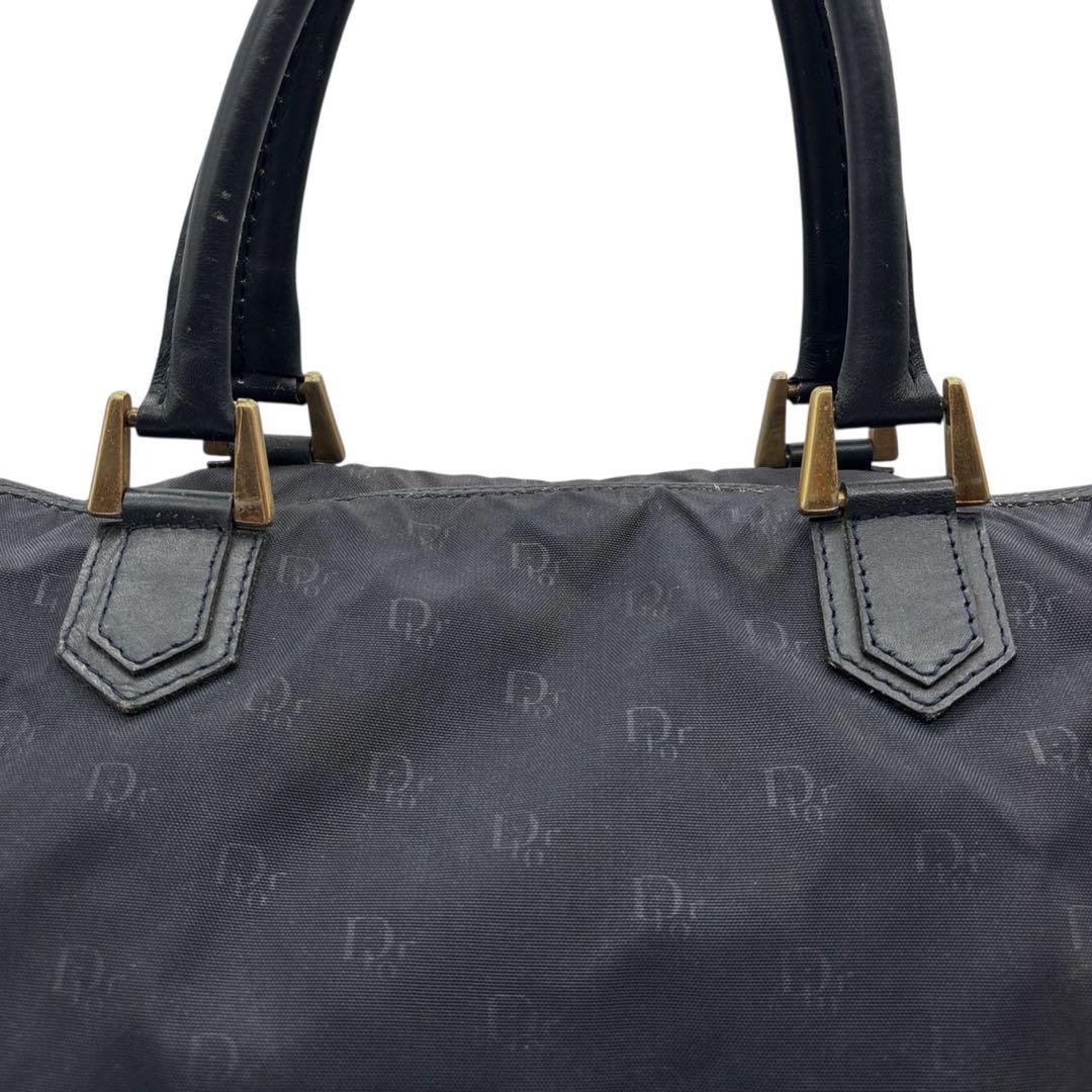 良品◎クリスチャンディオール トロッター ボストンバッグ 大容量 ダークネイビー