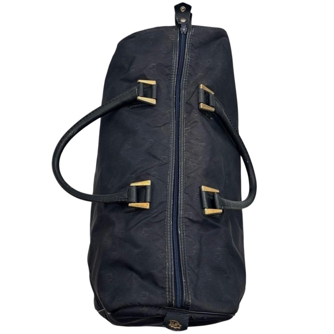 良品◎クリスチャンディオール トロッター ボストンバッグ 大容量 ダークネイビー