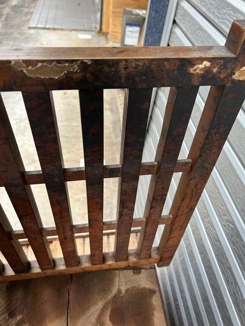 帳場格子　木製　衝立　折り畳み　古道具　パーテーション　アンティーク　間仕切り