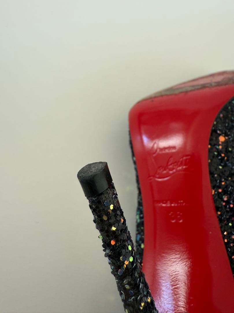 Christian Louboutin グリッター ハイヒール　36