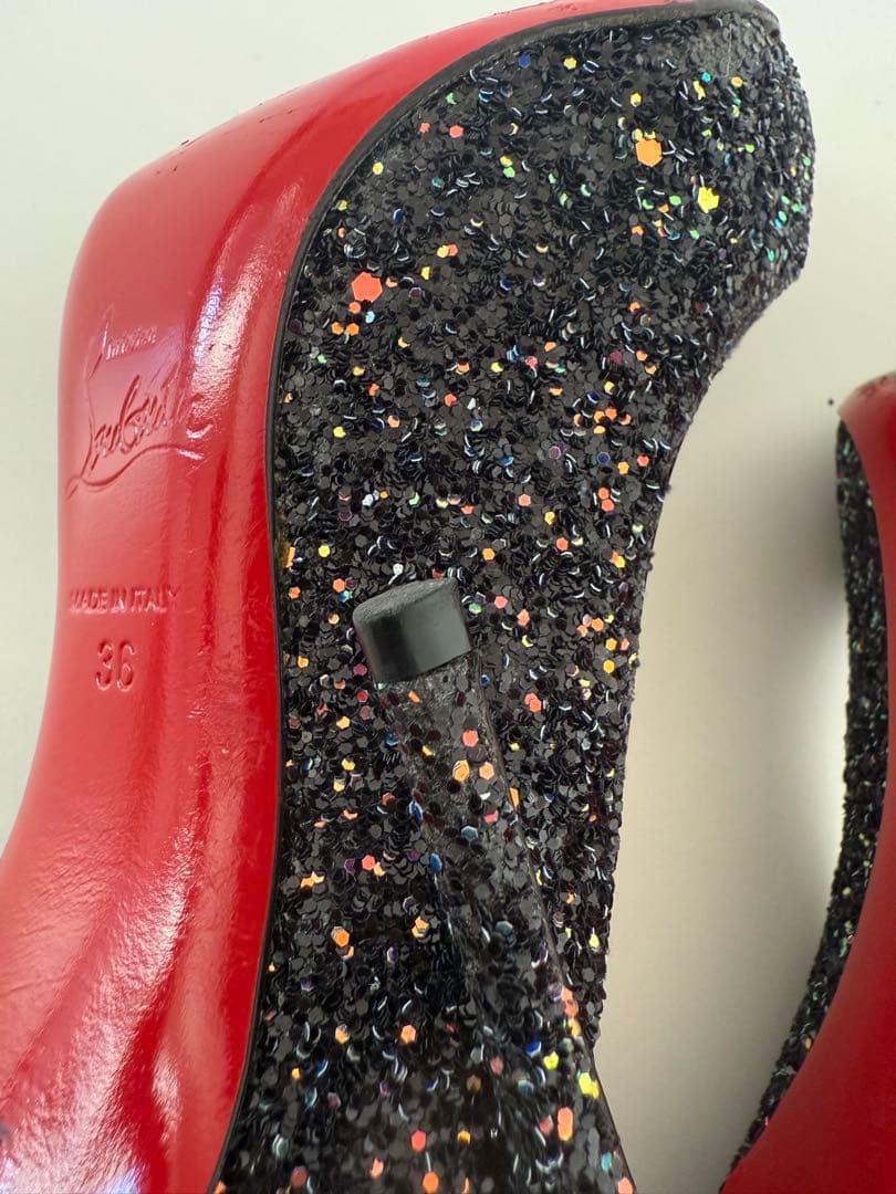 Christian Louboutin グリッター ハイヒール　36