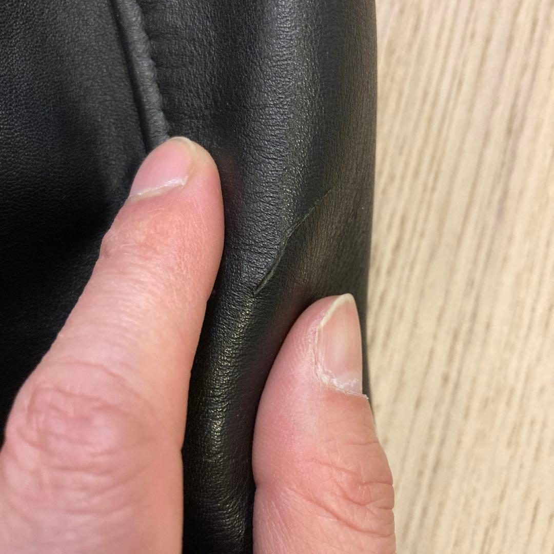 ミュウツーSchott ワンスター ダブルライダース 黒 613US 36