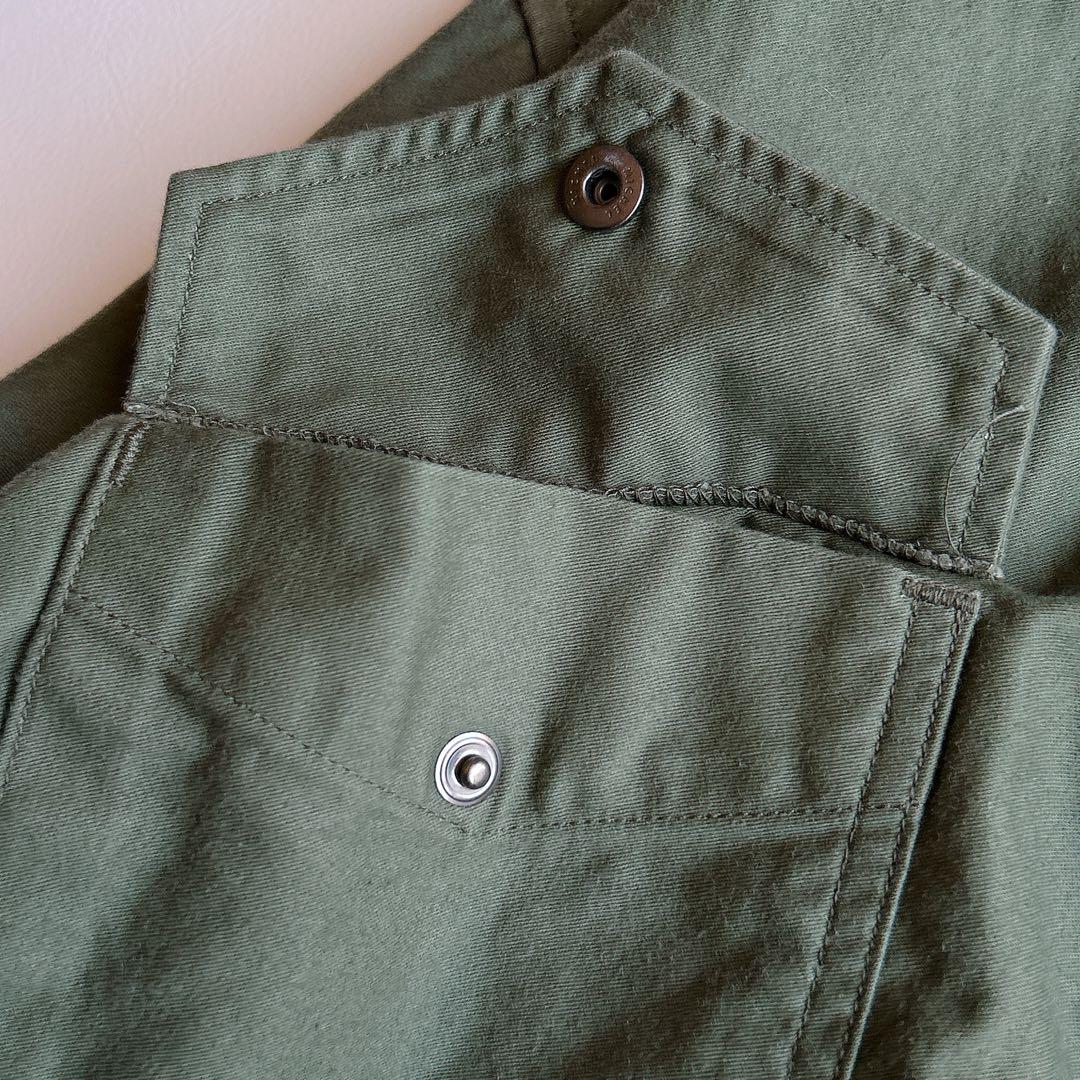 D.M.G ⿻ ワークシャツ ジャケット ミリタリー カーキ カジュアル ルーズ