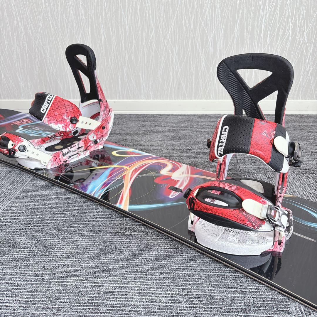 56超豪華❗️バートン/カスタム メンズスノーボードセット★148cm+ビン付