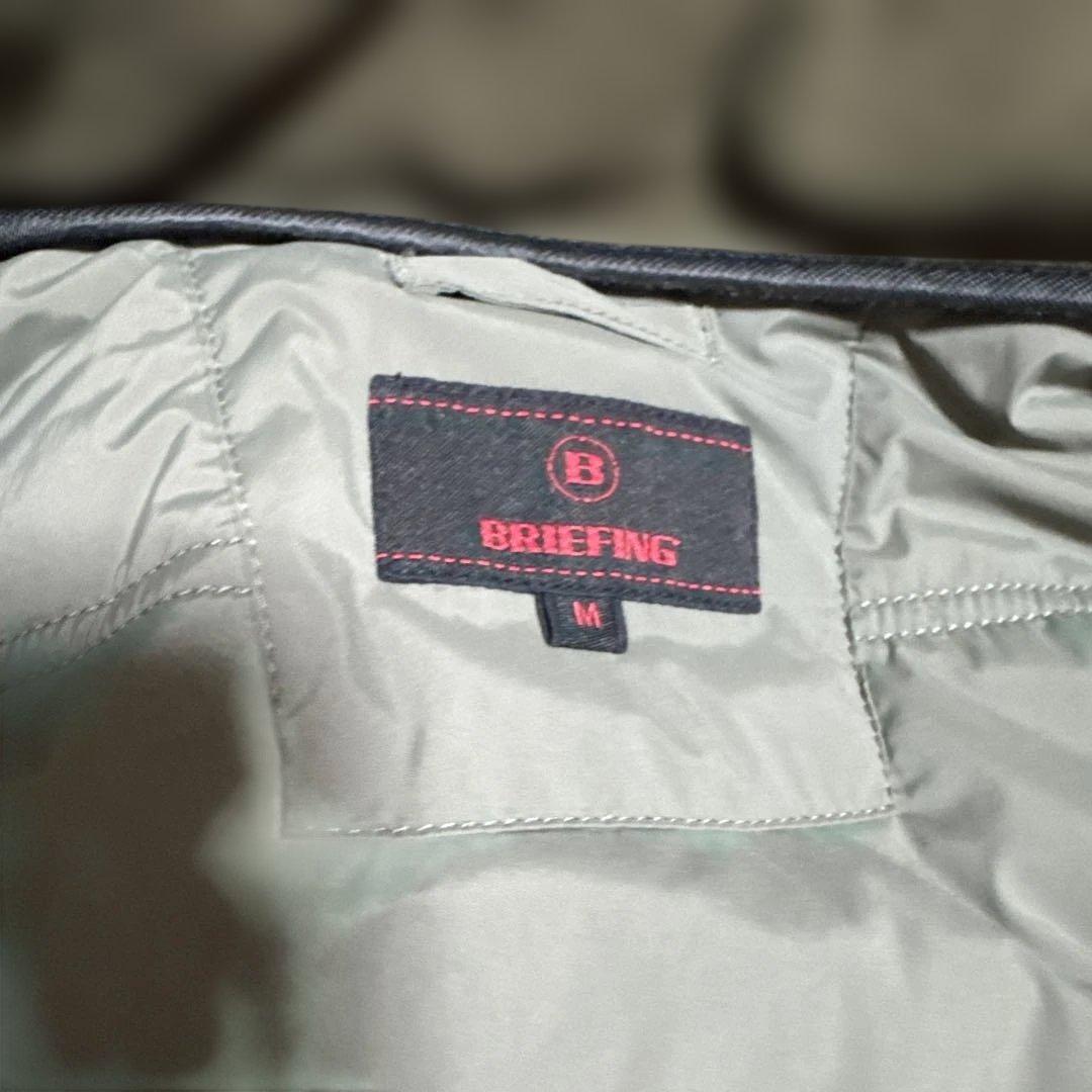 ブリフィングBRIEFING メンズブルゾン　パデットジャケットグリーン