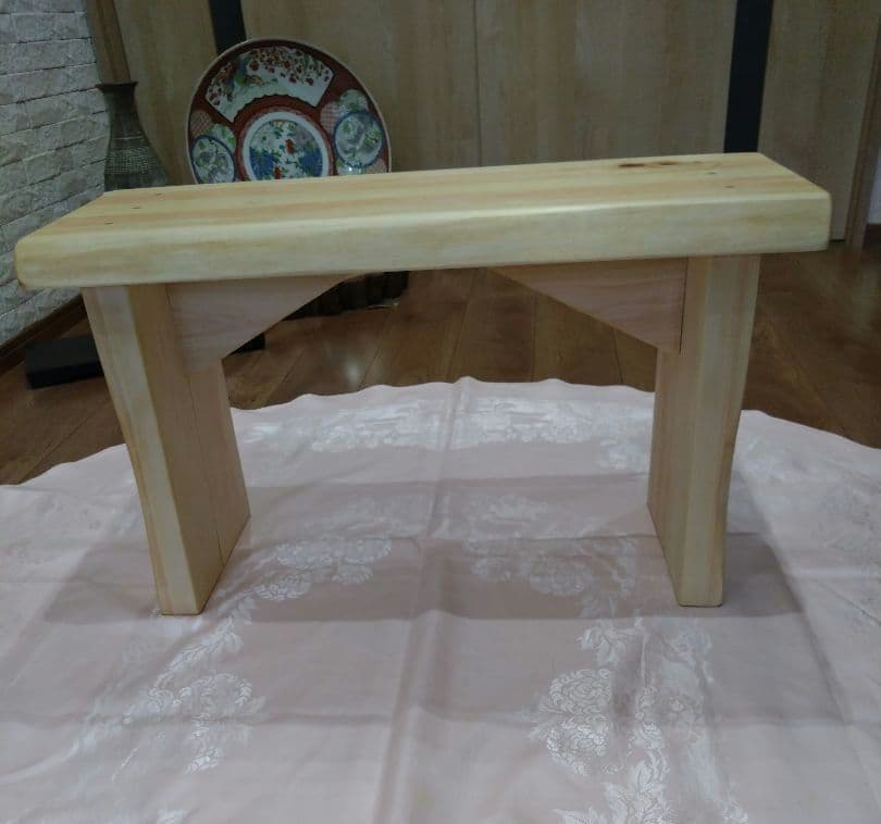 檜のベンチ73　mk♡❕　総檜造り　リビング、食卓のベンチ