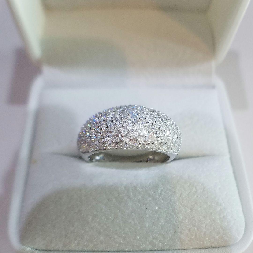 みち！再入荷！最高級モアサナイト　8.5ミリ　ふっくらパヴェリング