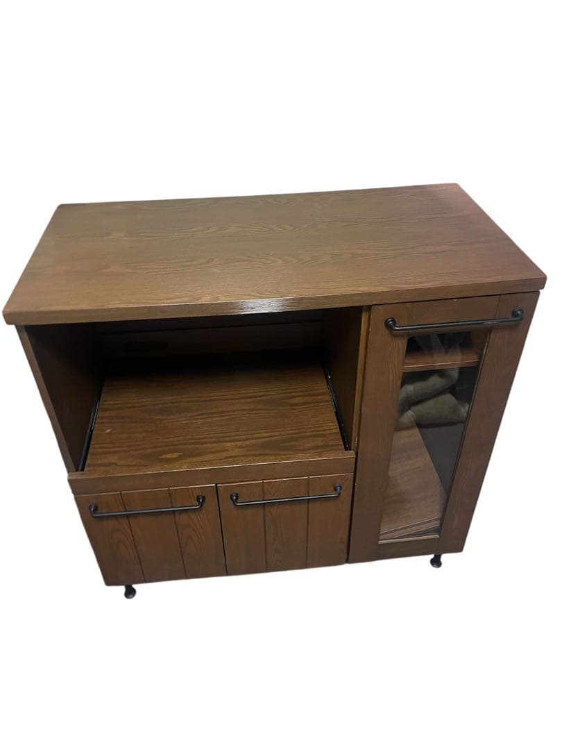 LOWYA 食器棚　レンジ台　コンセント付き