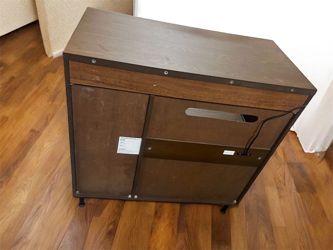 LOWYA 食器棚　レンジ台　コンセント付き