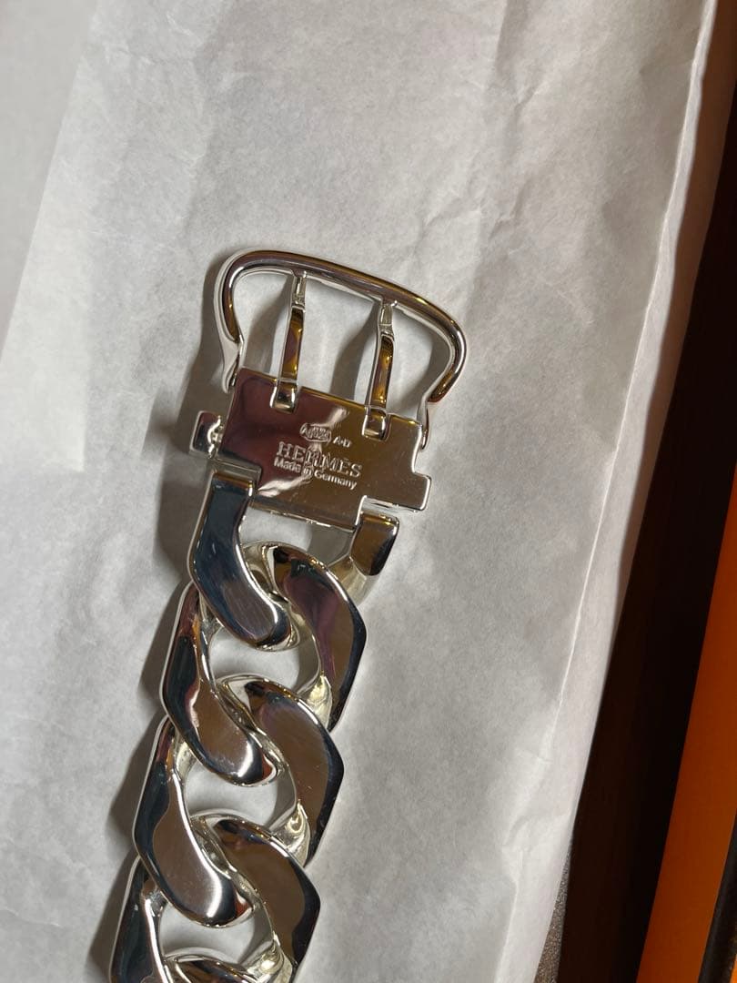 ジェマワード着用　HERMES ブックルセリエ　TGM 6コマ　エルメスにて磨済