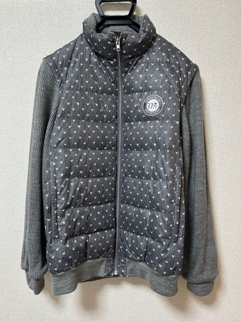 2/6お値下げ！新品未使用！23GOLF ダウンジャケット Lサイズ グレー