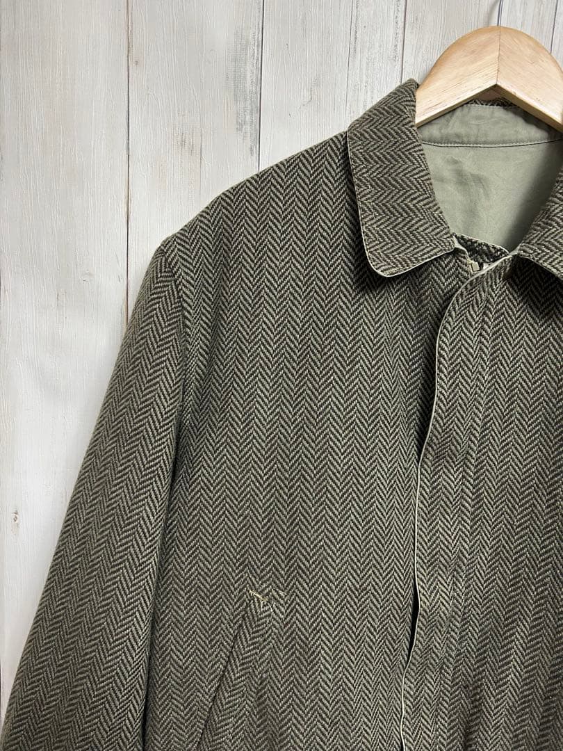 80s90s FACIBA CASUALS ツイード ジャケット リバーシブル