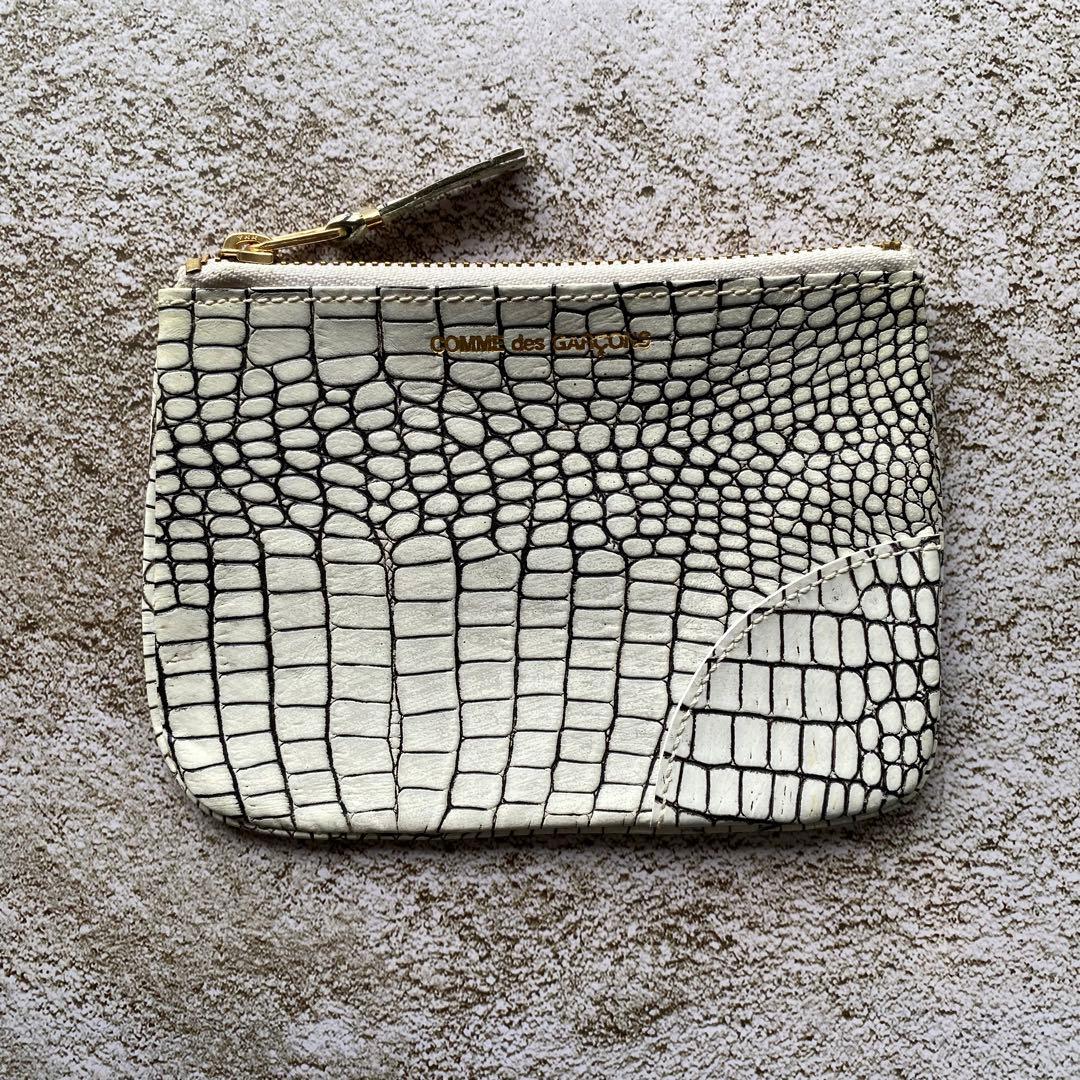 コムデギャルソン クロコダイル 型押しレザー ケース 小銭入れ