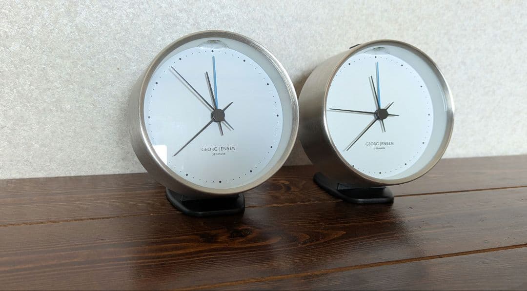 ジョージジェンセン　目覚まし時計　2個セット　壁掛け