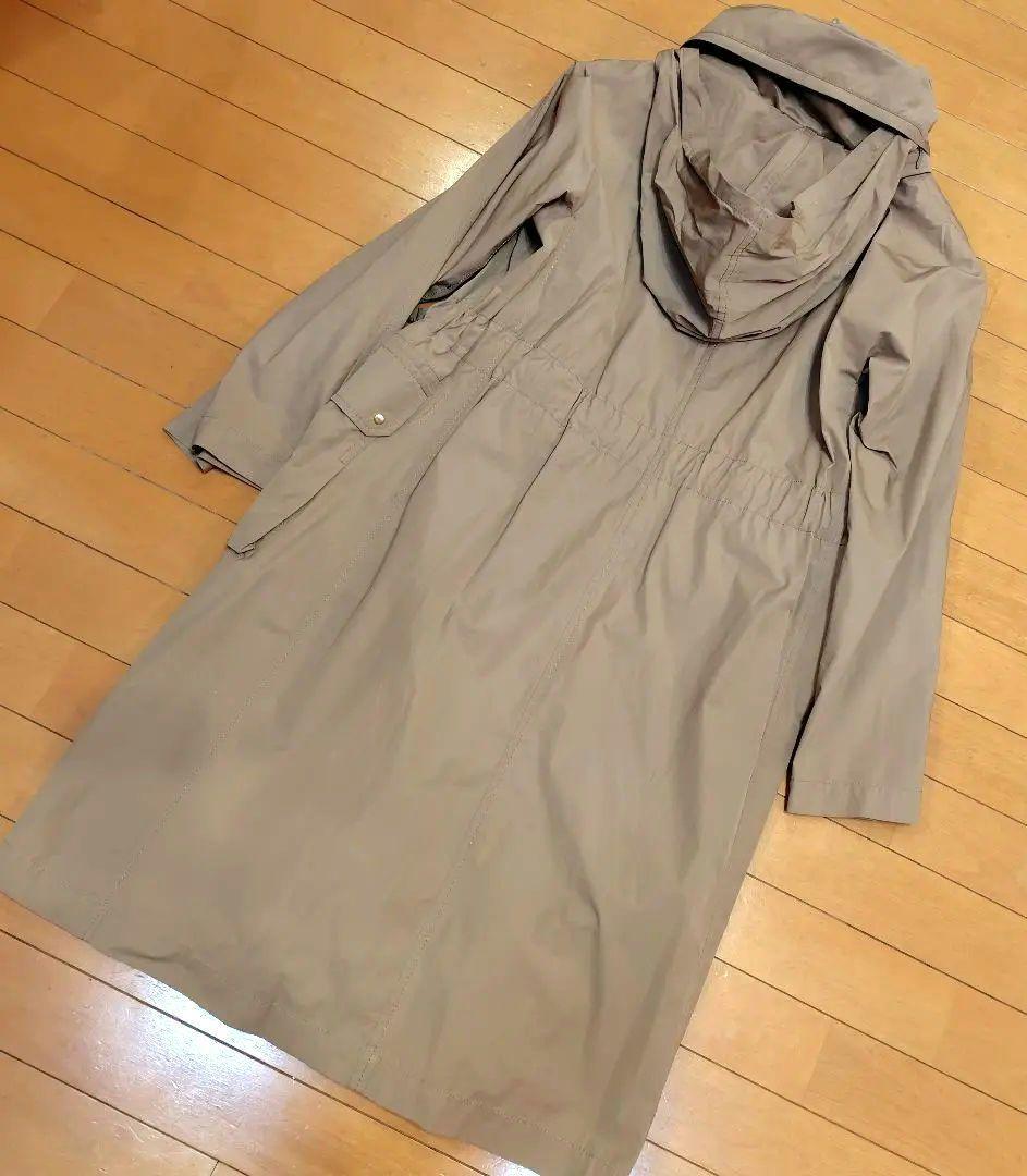レリアン 近年モデル ベージュ トレンチコート フーデッド9M