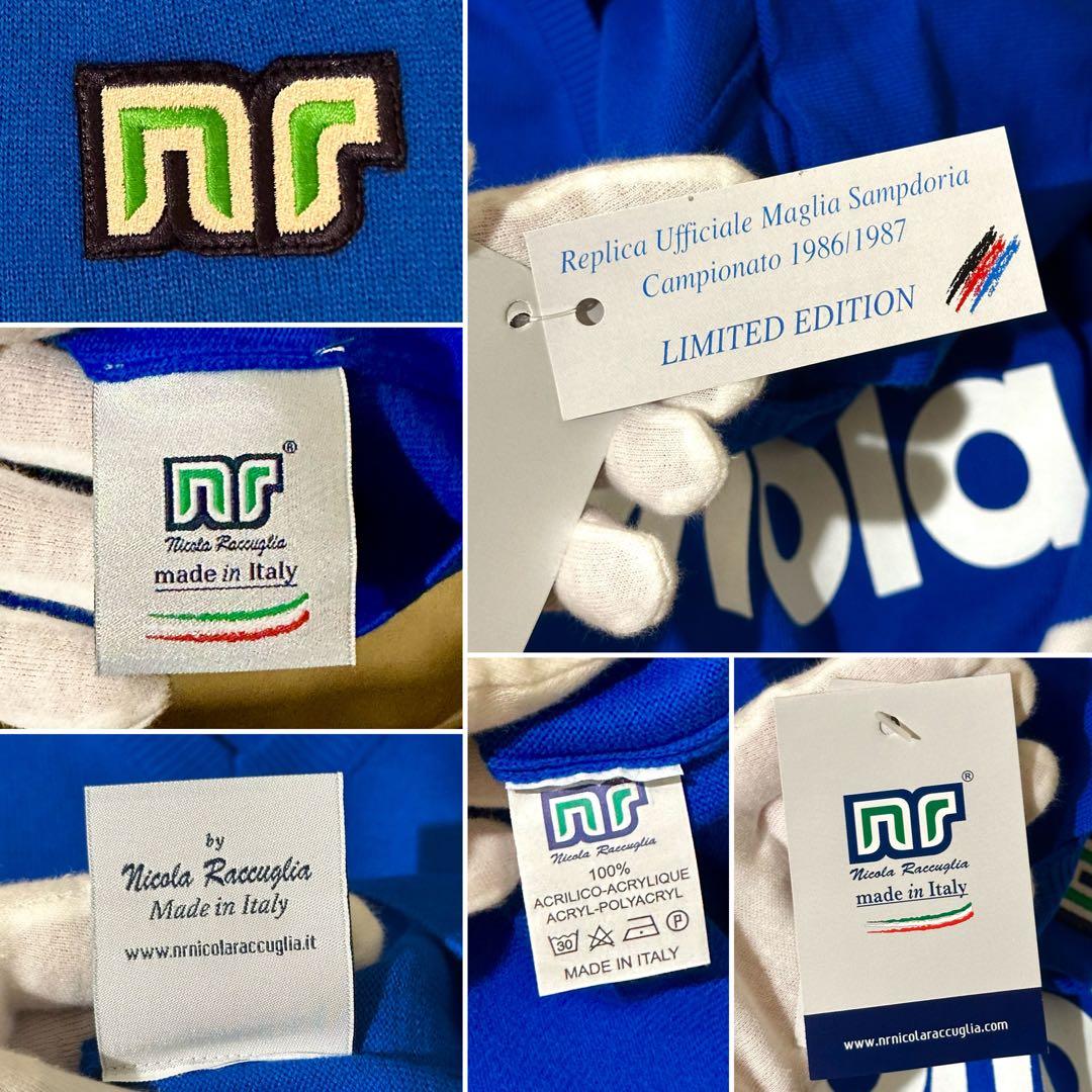 【新品未使用】イタリア製 エネーレ サンプドリア86/87一点限りユニフォーム