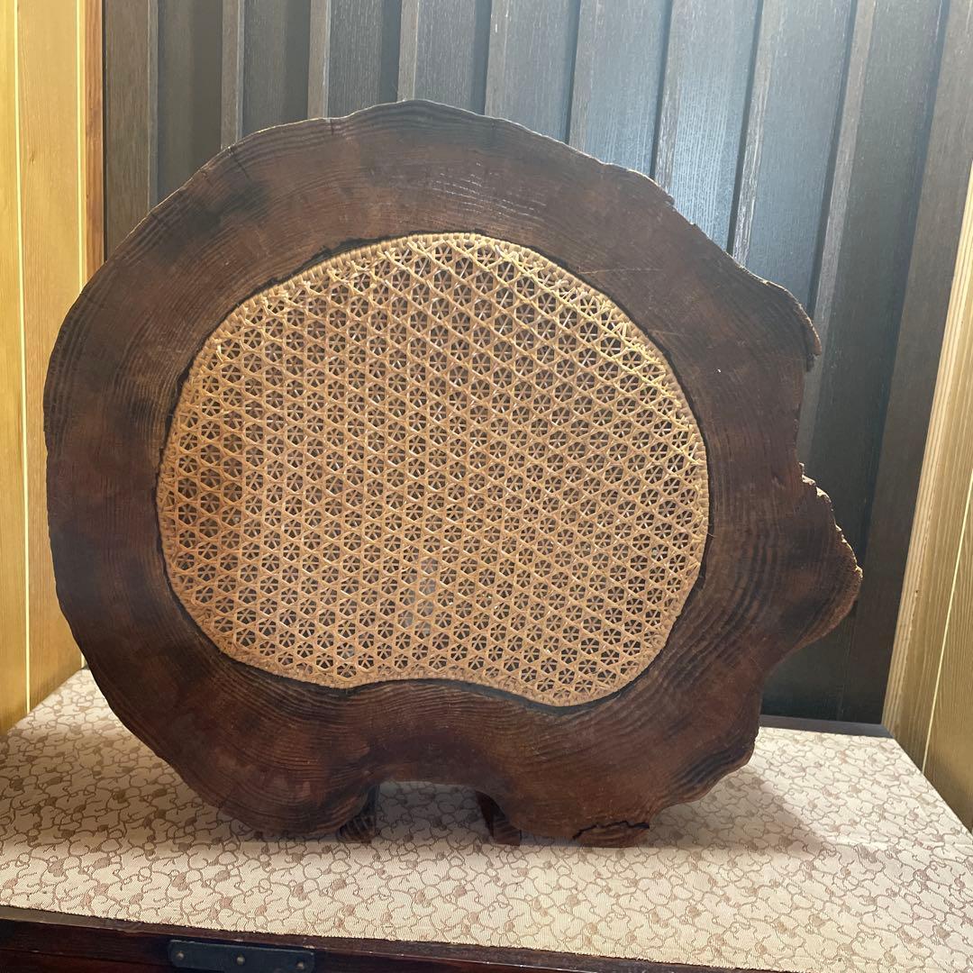 木製ラタンフロアスタンド