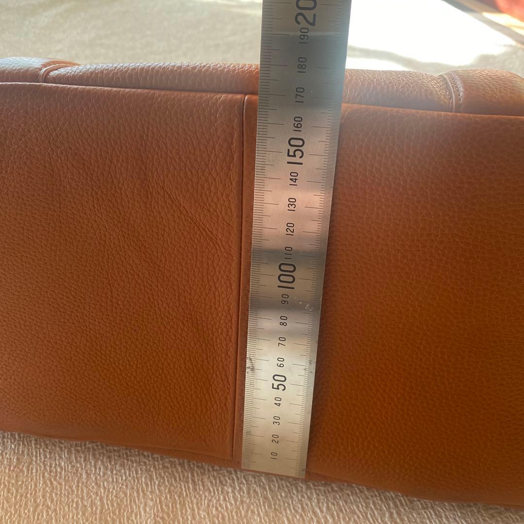 美品✨バーニーズニューヨーク トートバッグビジネス シボ革 A4 キャメル