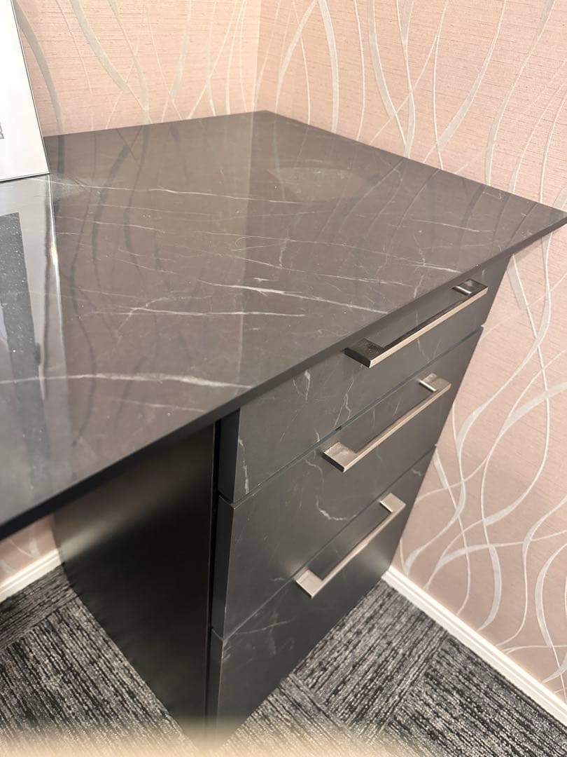 セミオーダー　大理石　メラミンデスク