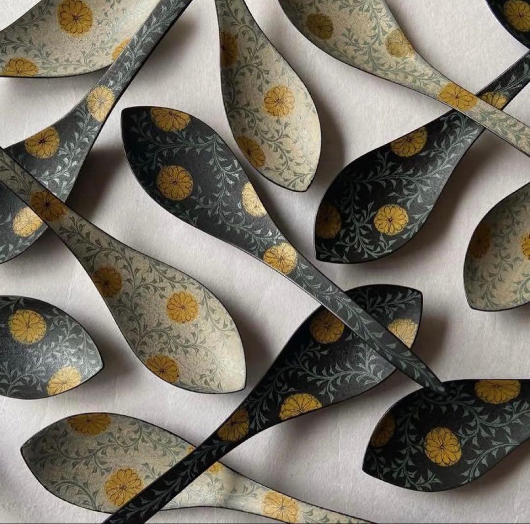 【希少品】やのさちこさん 漆れんげ 2本セット