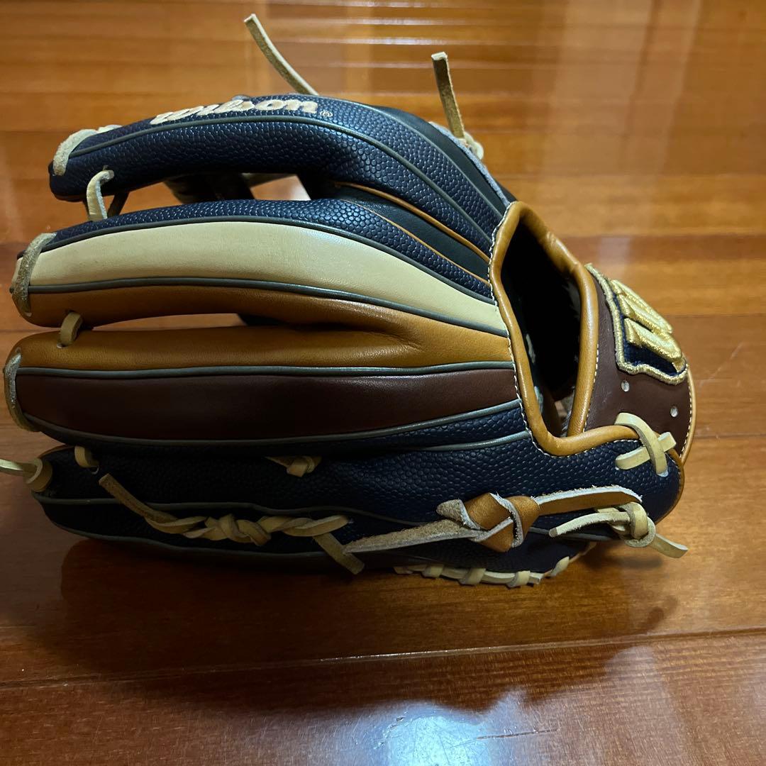 Wilson 軟式グローブ ネイビー ブラウン